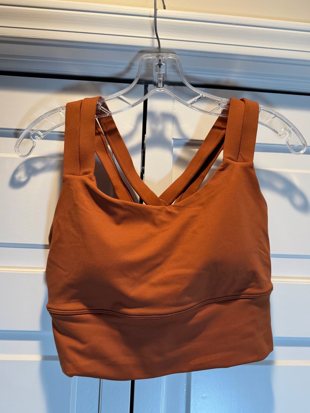 Senita Athletics Sierra Longline Sports Bra — Copper